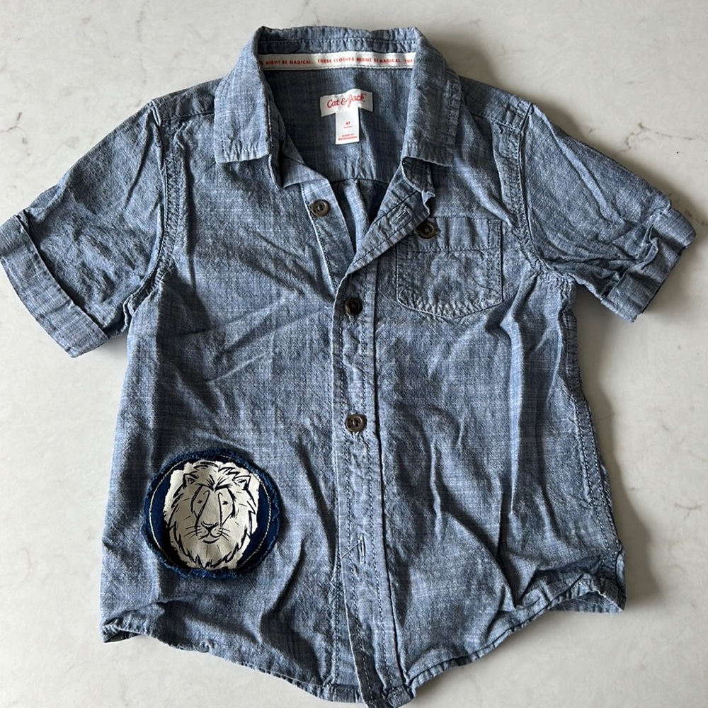 Cat & Jack SS Button Up
